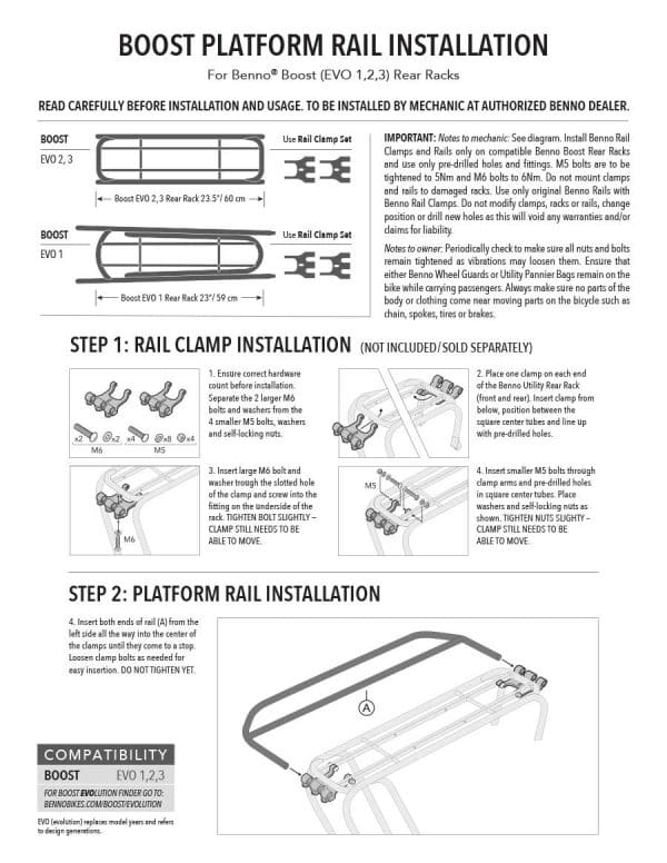 Boost Platform Rail Installation Manual