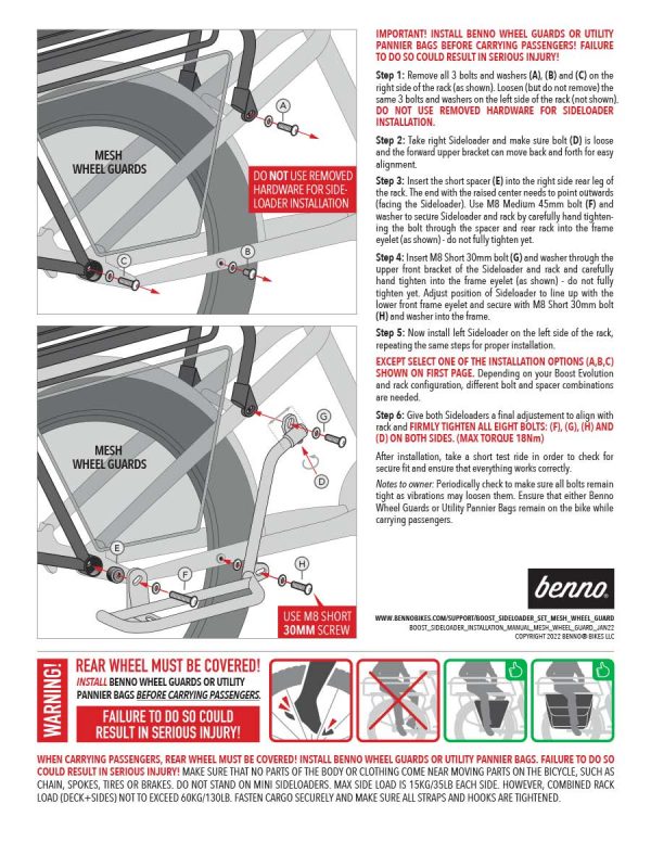 Boost Sideloader Installation Manual – Mesh Wheel Guard