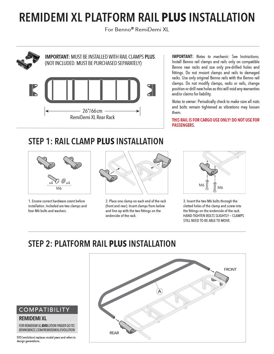 RemiDemi XL Platform Rail PLUS Installation Manual Feb24-1